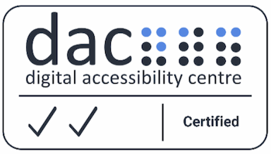 Digital Accessibility Centre certification with two ticks